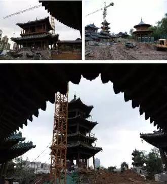 迎澤公園二期國慶盛裝亮相，仿古建筑再現龍城風華