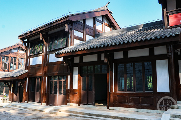 云陽磐石城保護利用項目 仿古建筑工程已完成總工程量的73%
